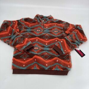 Rock&Roll Denim Burnt Orange Sweater Men's XL NWT